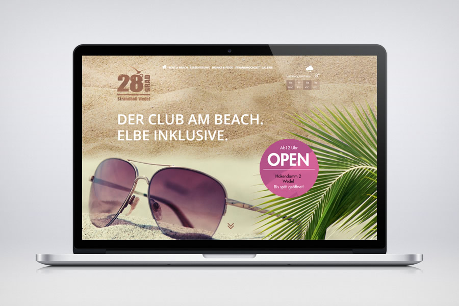 28Grad / Hamburg del Mar - Responsive Contao Websites