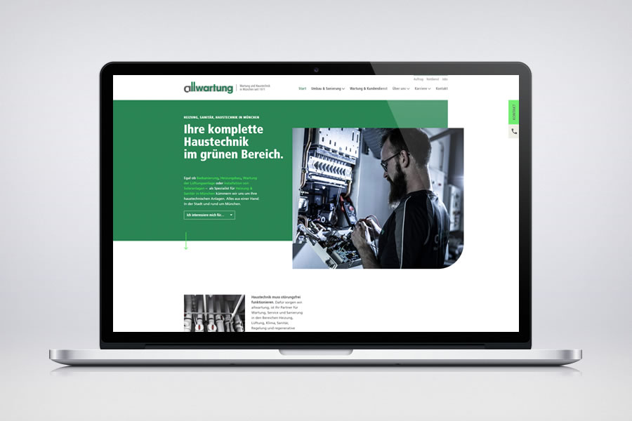 Allwartung - Responsive Contao Website