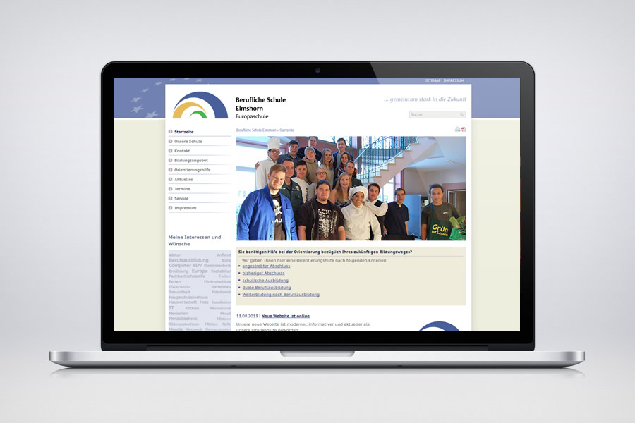 Berufliche Schule Elmshorn - Contao Website