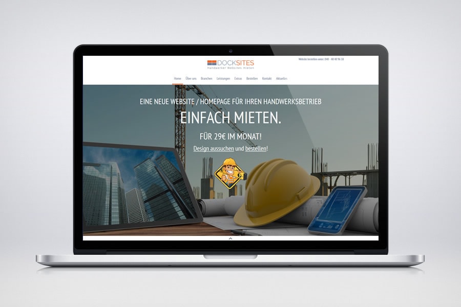 Docksites - Website & Homepages für Handwerker - Contao Website& Webdesign