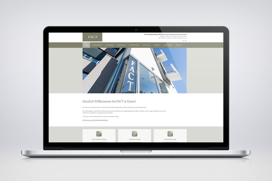 FACT Steuerberatungsgesellschaft mbH - Contao Website