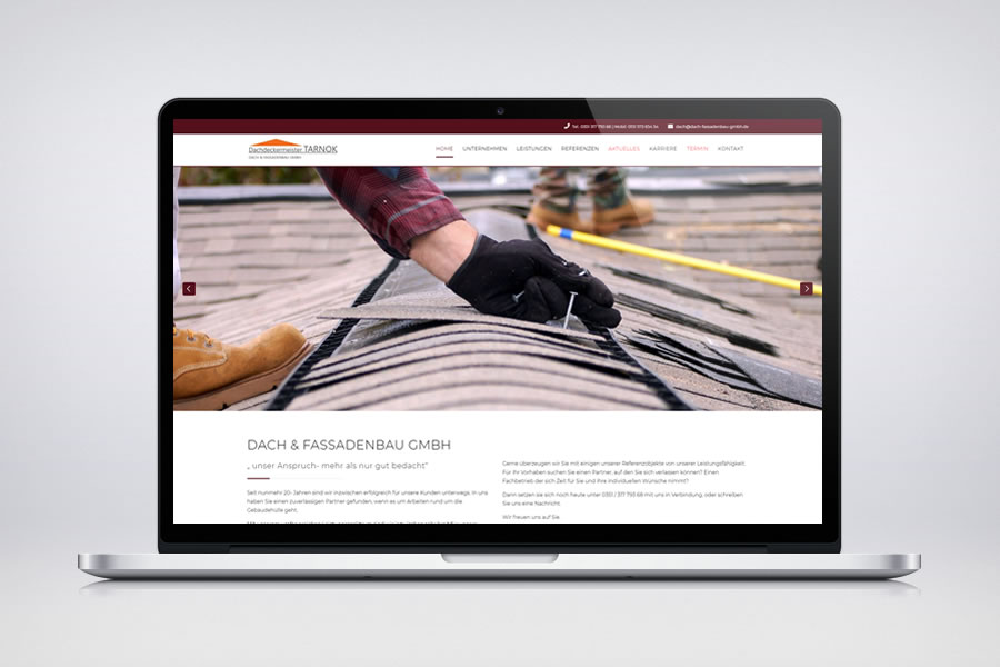 Dach & Fassadenbau GmbH - Contao Website
