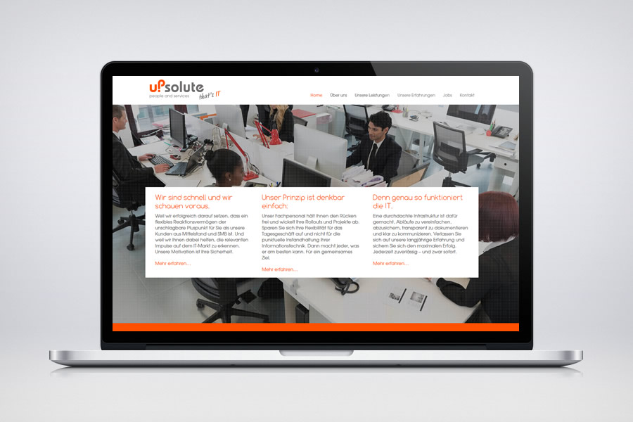 upsolute people and services - Contao Website
