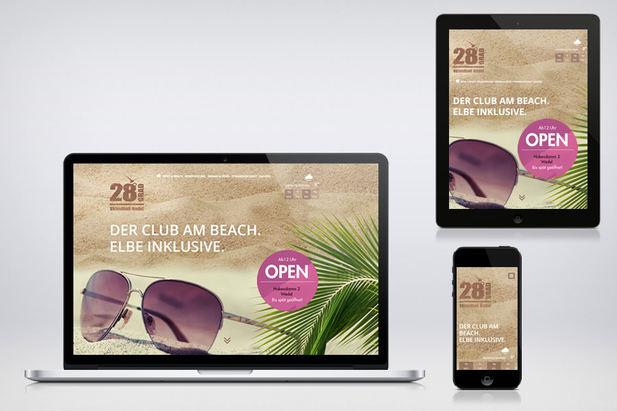 28Grad / Hamburg del Mar - Responsive Contao Websites