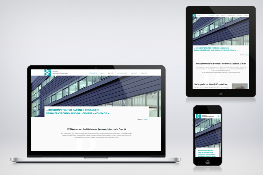 Behrens Feinwerktechnik GmbH - Contao Website