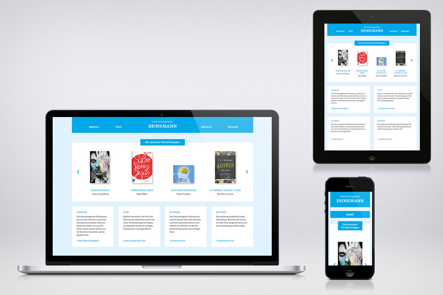 Literaturagentur Brinkmann - Contao Website