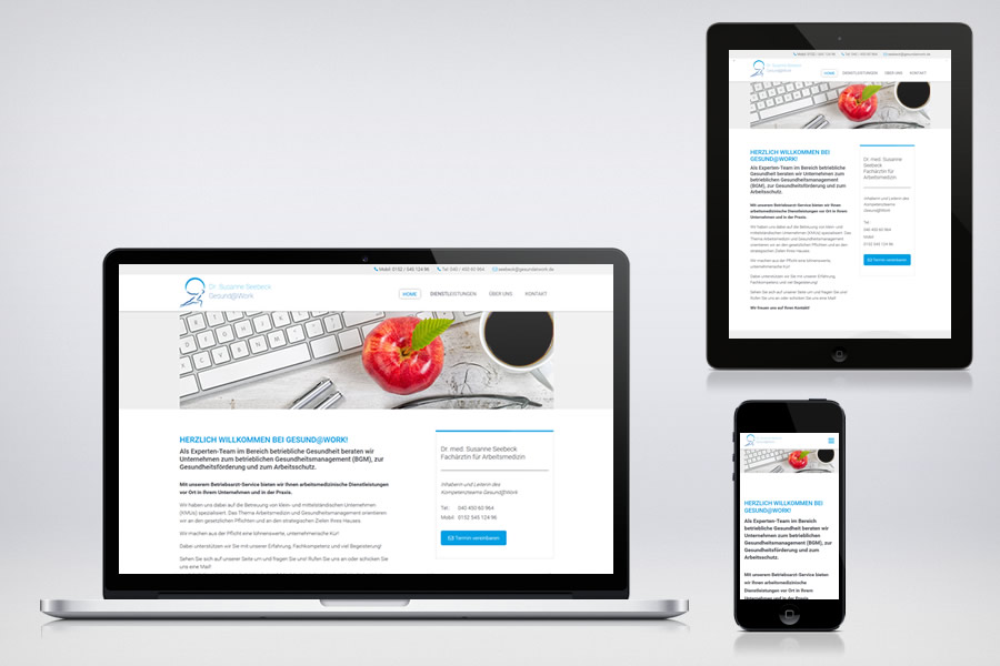 Gesund@Work - Contao Website