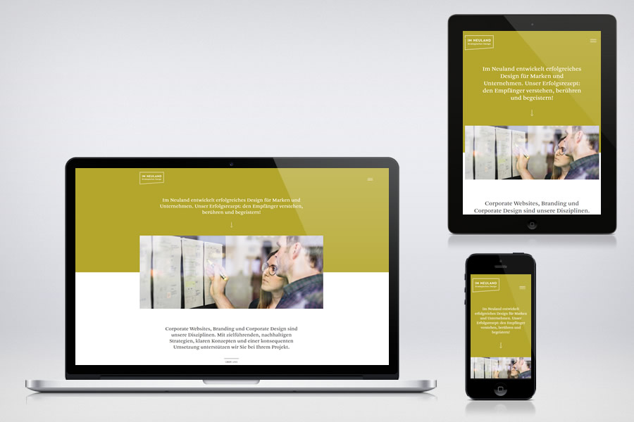 Im Neuland - Responsive Contao Website