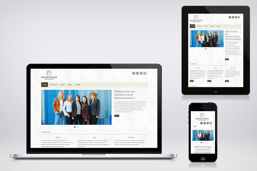 Kocherscheidt Kommunikation - Contao Website