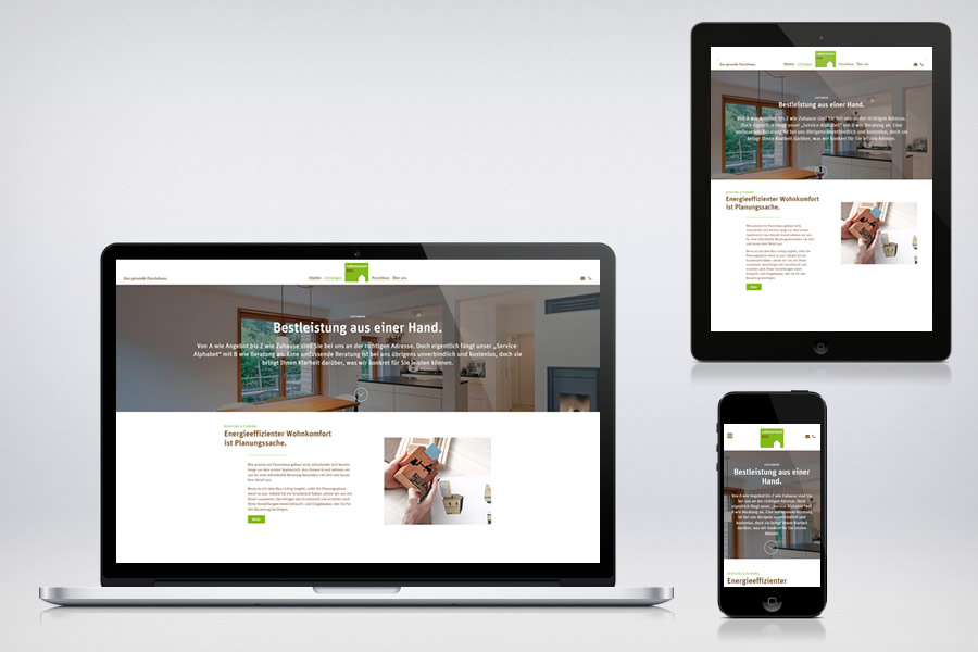 Lebensraum Holz - Responsive Contao Website