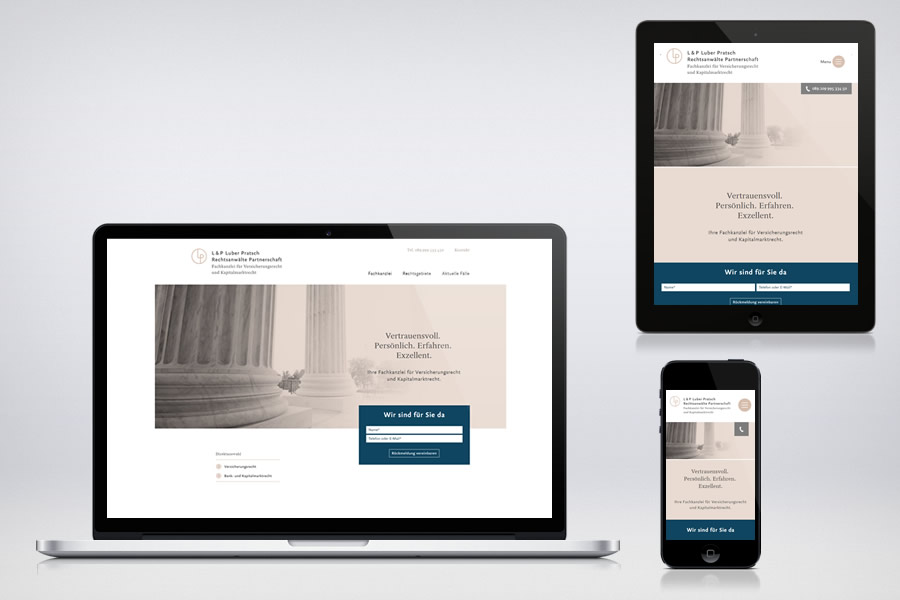 Luber & Pratsch Rechtsanwälte - Responsive Contao Website