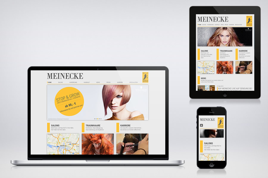 Meinecke - Mein Friseur - Contao Website