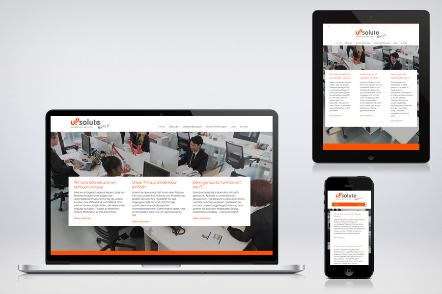 upsolute people and services - Contao Website